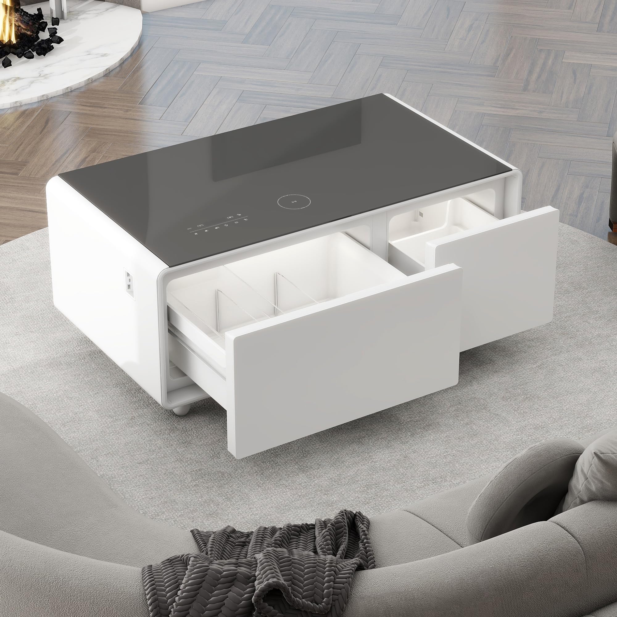 Amazon.com: RuiSiSi Smart Coffee Table with Built-in Fridge